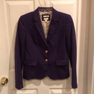 J.Crew purple schoolboy blazer